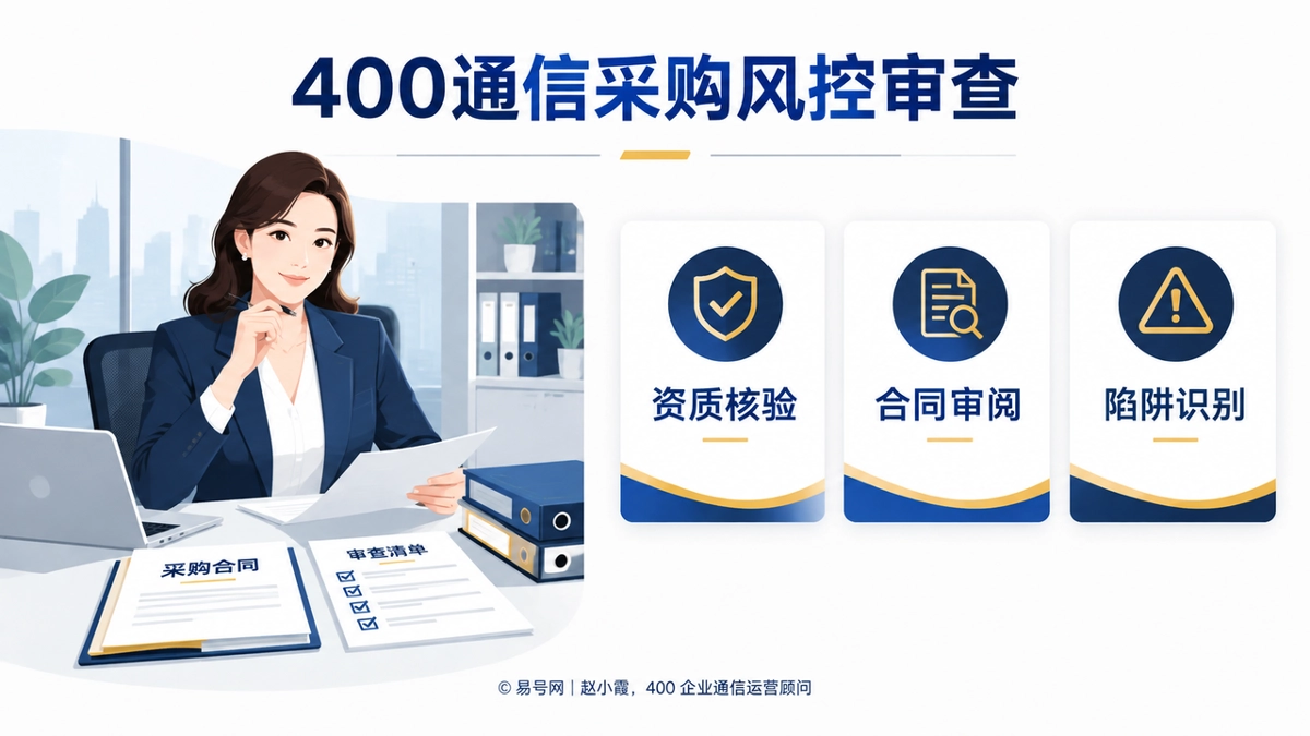 2026年400电话采购留痕方法：赵小霞签约前风控札记